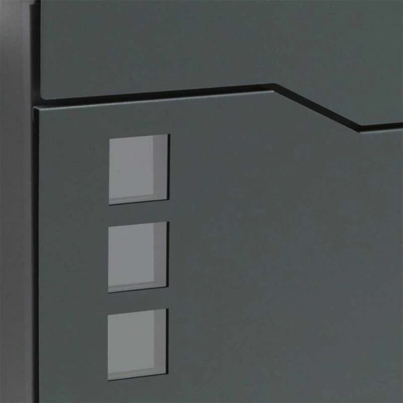 Briefkasten Mit Standfuß ANTHRAZIT Mit Beschriftung Posen 6 Briefkasten Mit Standfuß ANTHRAZIT Mit Beschriftung Posen – Bild 4