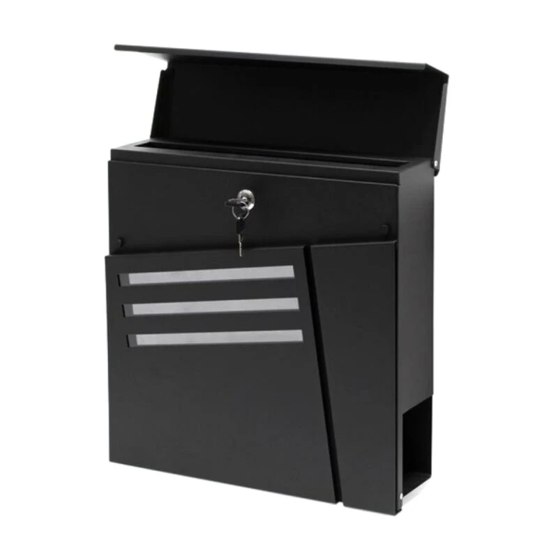 Briefkasten SCHWARZ Wandbriefkasten Postkasten Wetzlar 4 Briefkasten SCHWARZ Wandbriefkasten Postkasten Wetzlar – Bild 2