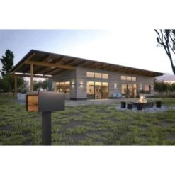 Briefkasten Standbriefkasten Square Anthrazit RAL 7016 -Hochwertiger Türklingelladen briefkasten standbriefkasten square anthrazit ral 701610