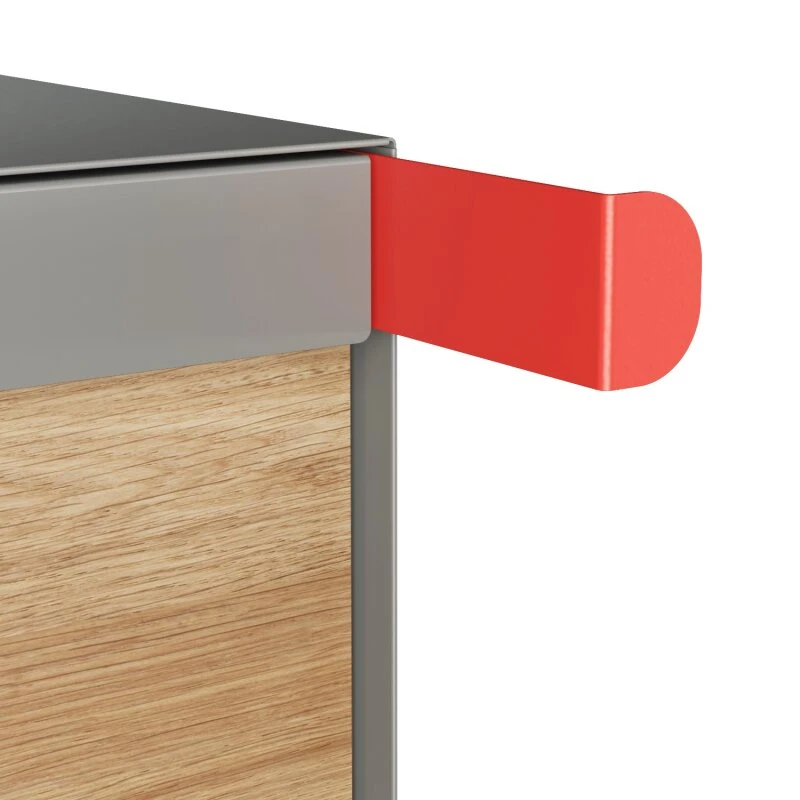 Briefkasten Standbriefkasten Square Grau Metallic RAL 9007 Mit HPL-Front 7 Briefkasten Standbriefkasten Square Grau Metallic RAL 9007 Mit HPL-Front – Bild 5