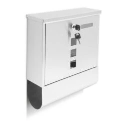 Briefkasten Wandbriefkasten Edelstahl Mit Zeitungsfach