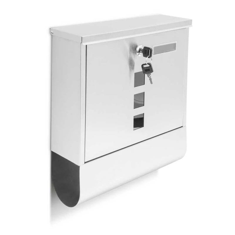 Briefkasten Wandbriefkasten Edelstahl Mit Zeitungsfach 3 Briefkasten Wandbriefkasten Edelstahl Mit Zeitungsfach