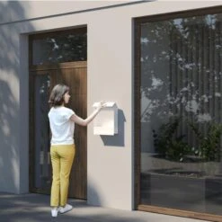 Briefkasten Wandbriefkasten Elegance Pro White Weiß RAL 9016 Mit Weißer Acrylplatte 9 Briefkasten Wandbriefkasten Elegance Pro White Weiß RAL 9016 Mit Weißer Acrylplatte -Hochwertiger Türklingelladen briefkasten wandbriefkasten elegance pro white weiss ral 9016 mit weisser acrylplatte3