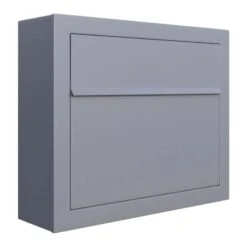 Briefkasten Wandbriefkasten Jazz Grau Metallic RAL 9007