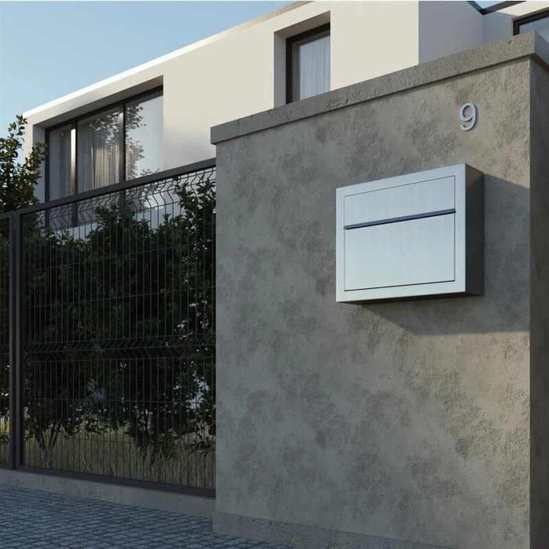 Briefkasten Wandbriefkasten Jazz Grau Metallic RAL 9007 9 Briefkasten Wandbriefkasten Jazz Grau Metallic RAL 9007 – Bild 7