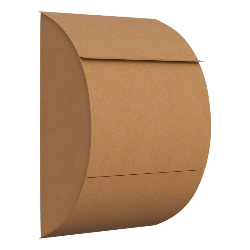 Briefkasten Wandbriefkasten Round Rost RAL 8001 3 Briefkasten Wandbriefkasten Round Rost RAL 8001