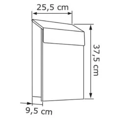 Briefkasten Wandbriefkasten Sun Edelstahl -Hochwertiger Türklingelladen briefkasten wandbriefkasten sun edelstahl4