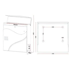 Briefkasten WEIß Wandbriefkasten Postkasten Lahnstein 15 Briefkasten WEIß Wandbriefkasten Postkasten Lahnstein -Hochwertiger Türklingelladen briefkasten weiss wandbriefkasten postkasten lahnstein7