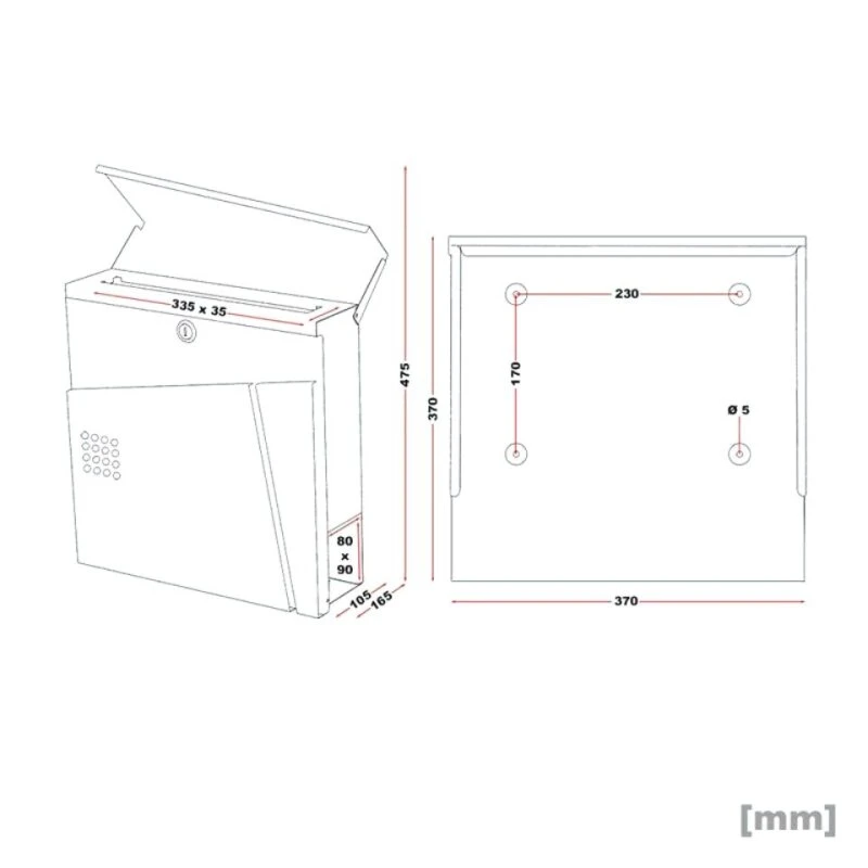 Briefkasten WEIß Wandbriefkasten Zeitungsfach Postkasten Rosenheim 9 Briefkasten WEIß Wandbriefkasten Zeitungsfach Postkasten Rosenheim – Bild 7