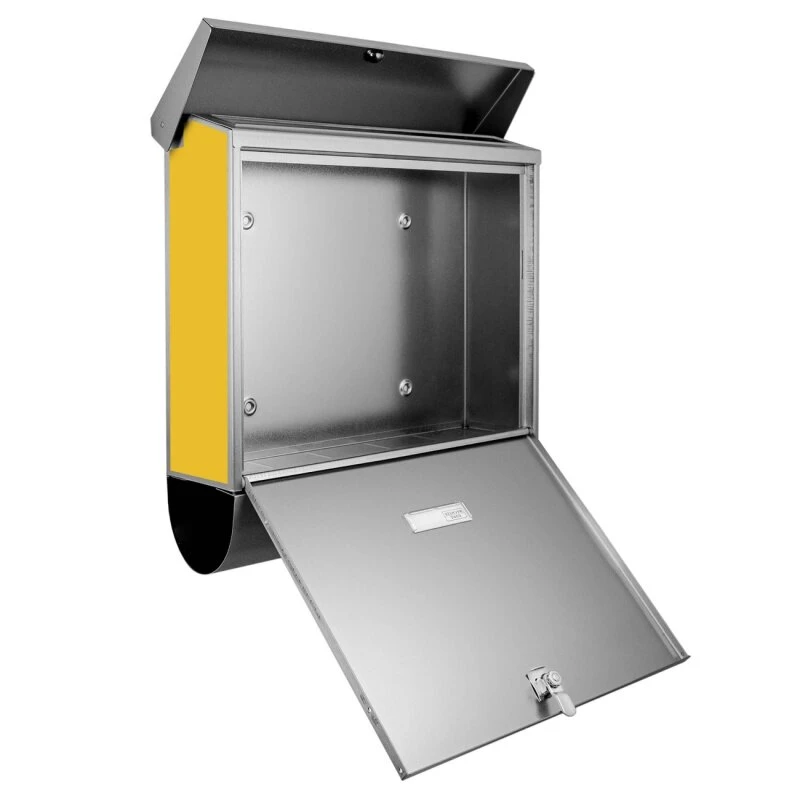 Burg-Wächter Bavaria Briefkasten Postkasten Postbox Mit Zeitungsrolle Gelb 7 Burg-Wächter Bavaria Briefkasten Postkasten Postbox Mit Zeitungsrolle Gelb – Bild 5