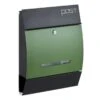 Design Briefkasten Postkasten Mailbox Mit Zeitungsfach Schwarz-Grün 2 Design Briefkasten Postkasten Mailbox Mit Zeitungsfach Schwarz-Grün -Hochwertiger Türklingelladen design briefkasten postkasten mailbox mit zeitungsfach schwarz gruen
