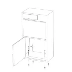 Design Paketbox Wild Anthrazit RAL 7016 -Hochwertiger Türklingelladen design paketbox wild anthrazit ral 701610