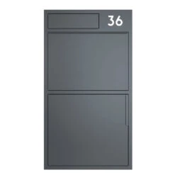 Design Paketbox Wild Anthrazit RAL 7016 -Hochwertiger Türklingelladen design paketbox wild anthrazit ral 70163