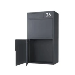 Design Paketbox Wild Anthrazit RAL 7016 -Hochwertiger Türklingelladen design paketbox wild anthrazit ral 70166