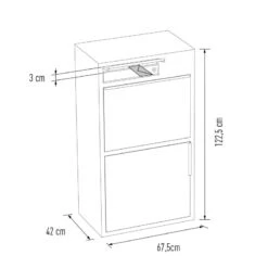 Design Paketbox Wild Anthrazit RAL 7016 -Hochwertiger Türklingelladen design paketbox wild anthrazit ral 70167