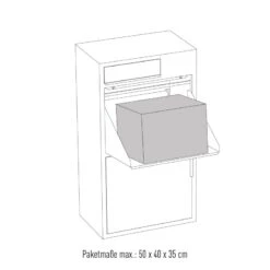 Design Paketbox Wild Anthrazit RAL 7016 -Hochwertiger Türklingelladen design paketbox wild anthrazit ral 70168