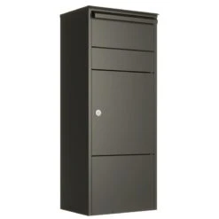 Design Paketkasten Postbox Paketbox Schwarz RAL 9005