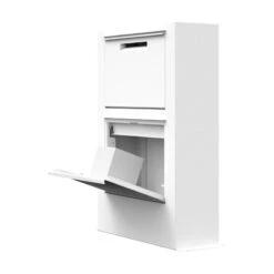 Design Paketkasten Postbox Paketbox Weiß RAL 9016 -Hochwertiger Türklingelladen design paketkasten postbox paketbox weiss ral 90164