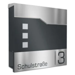 Doppel Standbriefkasten Inkl. Zeitungsfach RAL 7016 Anthrazit Grau Mit Edelstahl Laser Namensblende 9 Doppel Standbriefkasten Inkl. Zeitungsfach RAL 7016 Anthrazit Grau Mit Edelstahl Laser Namensblende -Hochwertiger Türklingelladen doppel standbriefkasten inkl zeitungsfach ral 7016 anthrazit grau mit edelstahl laser namensblende4