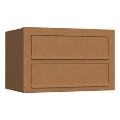 Doppelbriefkasten Wandbriefkasten Comic Rost RAL 8001