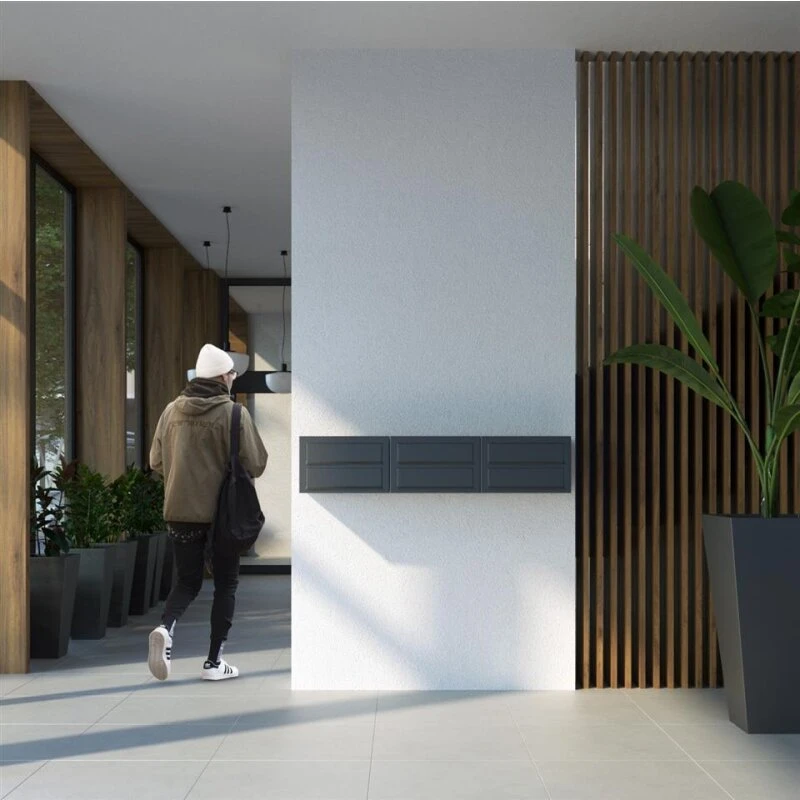 Doppelbriefkasten Wandbriefkasten Comic Rot RAL 3004 Mit Edelstahlklappe 8 Doppelbriefkasten Wandbriefkasten Comic Rot RAL 3004 Mit Edelstahlklappe – Bild 6