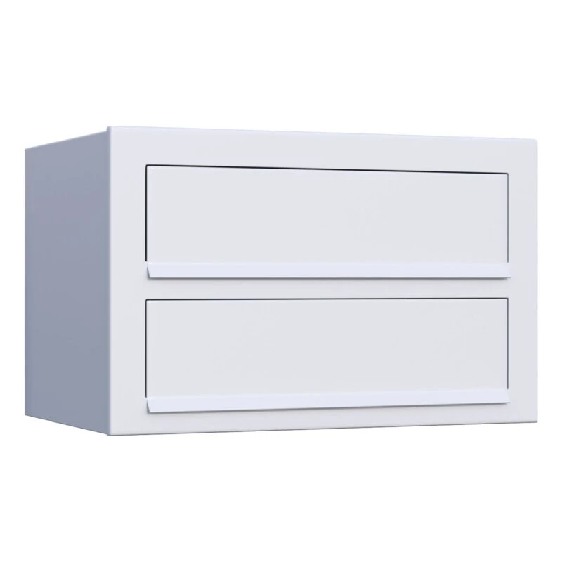 Doppelbriefkasten Wandbriefkasten Comic Weiß RAL 9016 3 Doppelbriefkasten Wandbriefkasten Comic Weiß RAL 9016