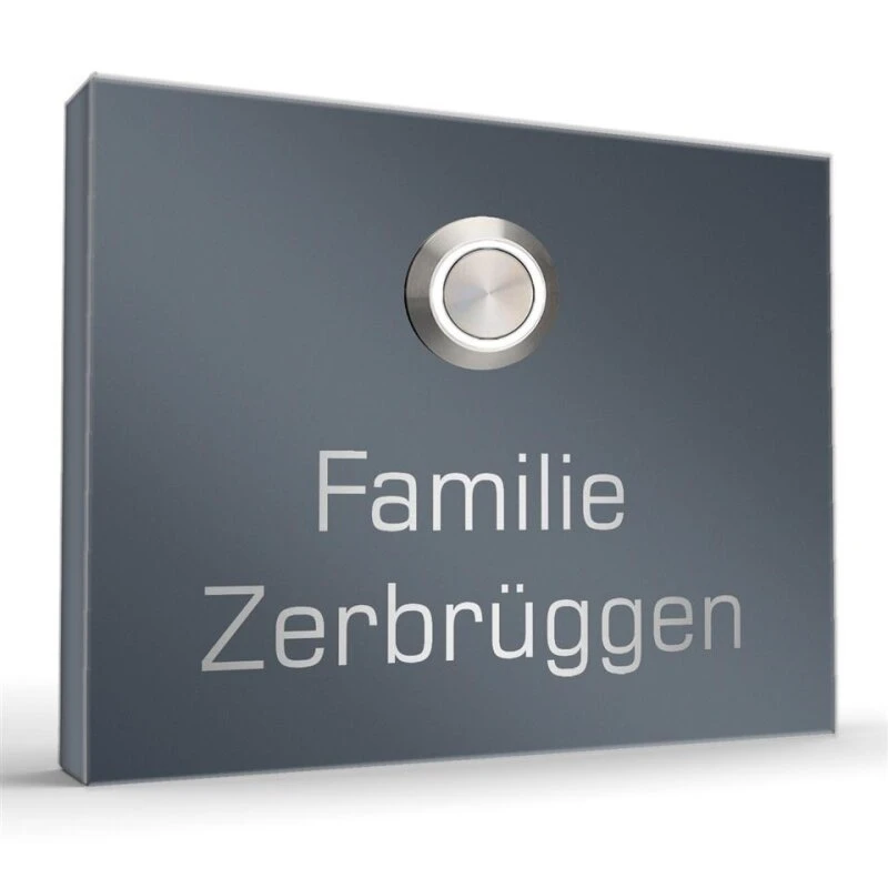 Edelstahl Aufputz Türklingel 110x85mm Mit LED Taster Venus1 4 Edelstahl Aufputz Türklingel 110x85mm Mit LED Taster Venus1 – Bild 2