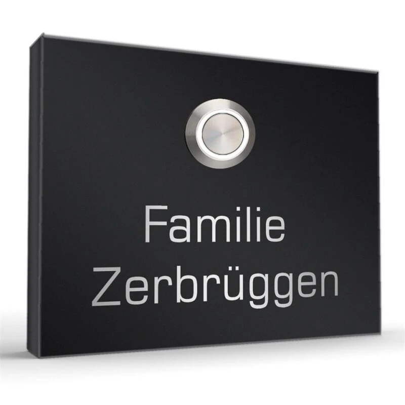 Edelstahl Aufputz Türklingel 110x85mm Mit LED Taster Venus1 5 Edelstahl Aufputz Türklingel 110x85mm Mit LED Taster Venus1 – Bild 3