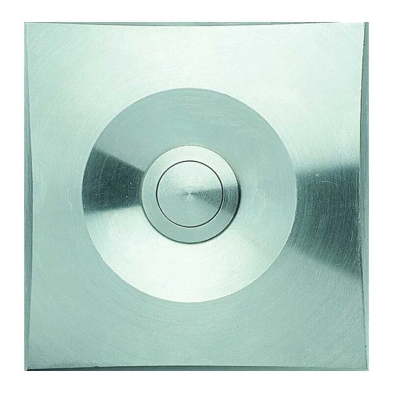 Edelstahl Aufputztürklingel Eckig In Edler Anmutung Mit Vormontageplatte 3 Edelstahl Aufputztürklingel Eckig In Edler Anmutung Mit Vormontageplatte