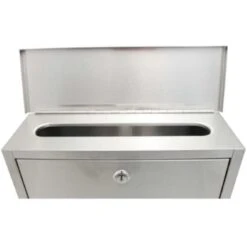 Edelstahl Briefkasten Mit Zeitungsrolle Und 3 Sichtfenstern + Namensschild Postkasten -Hochwertiger Türklingelladen edelstahl briefkasten mit zeitungsrolle und 3 sichtfenstern namensschild postkasten2