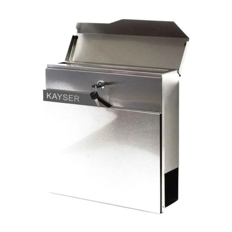 Edelstahl Briefkasten Standbriefkasten Mailbox Mit Zeitungsfach & Beschriftung Triton 4 Edelstahl Briefkasten Standbriefkasten Mailbox Mit Zeitungsfach & Beschriftung Triton – Bild 2