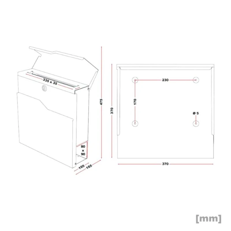 Edelstahl Briefkasten Standbriefkasten Mailbox Mit Zeitungsfach & Beschriftung Triton 8 Edelstahl Briefkasten Standbriefkasten Mailbox Mit Zeitungsfach & Beschriftung Triton – Bild 6