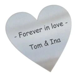 Edelstahl Herz 85x85mm -Hochwertiger Türklingelladen edelstahl herz 85x85mm4