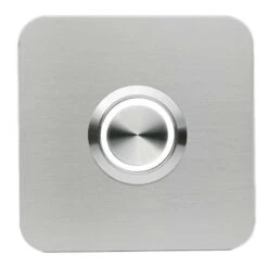 Ausgewählte Produkte 23 Edelstahl Türklingel 80x80mm Mit 35mm LED Taster
