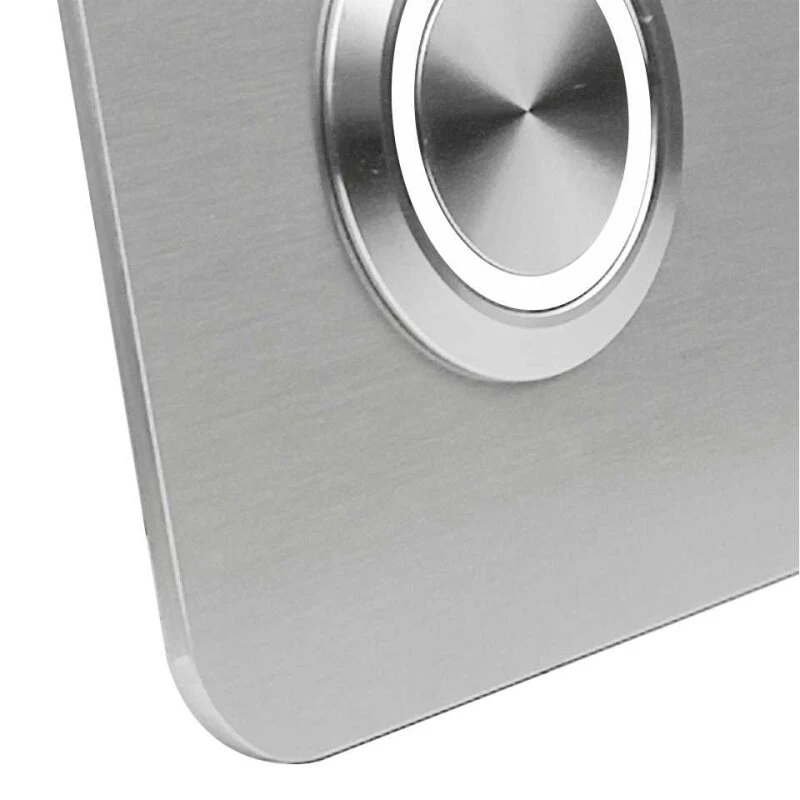 Edelstahl Türklingel 80x80mm Mit 35mm LED Taster 5 Edelstahl Türklingel 80x80mm Mit 35mm LED Taster – Bild 3