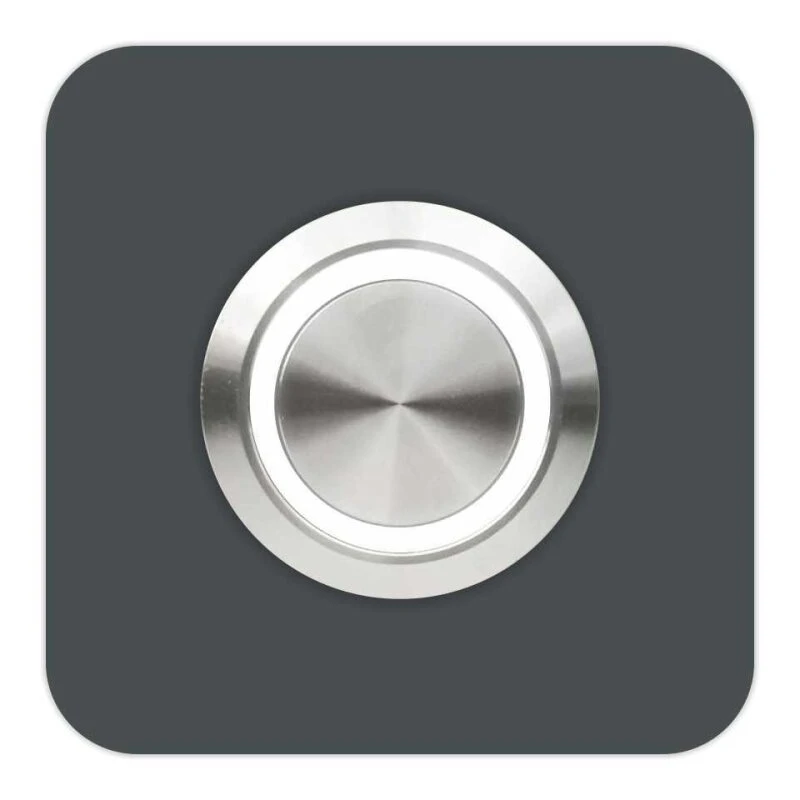 Edelstahl Türklingel Anthrazit 60x60mm Mit 35mm LED Taster 3 Edelstahl Türklingel Anthrazit 60x60mm Mit 35mm LED Taster