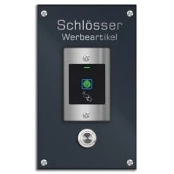 Edelstahl Türklingel Mit Fingerprint Und Transponder 120x200mm