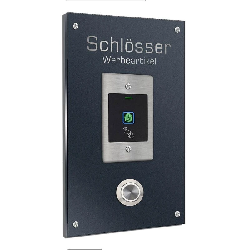 Edelstahl Türklingel Mit Fingerprint Und Transponder 120x200mm 5 Edelstahl Türklingel Mit Fingerprint Und Transponder 120x200mm – Bild 3