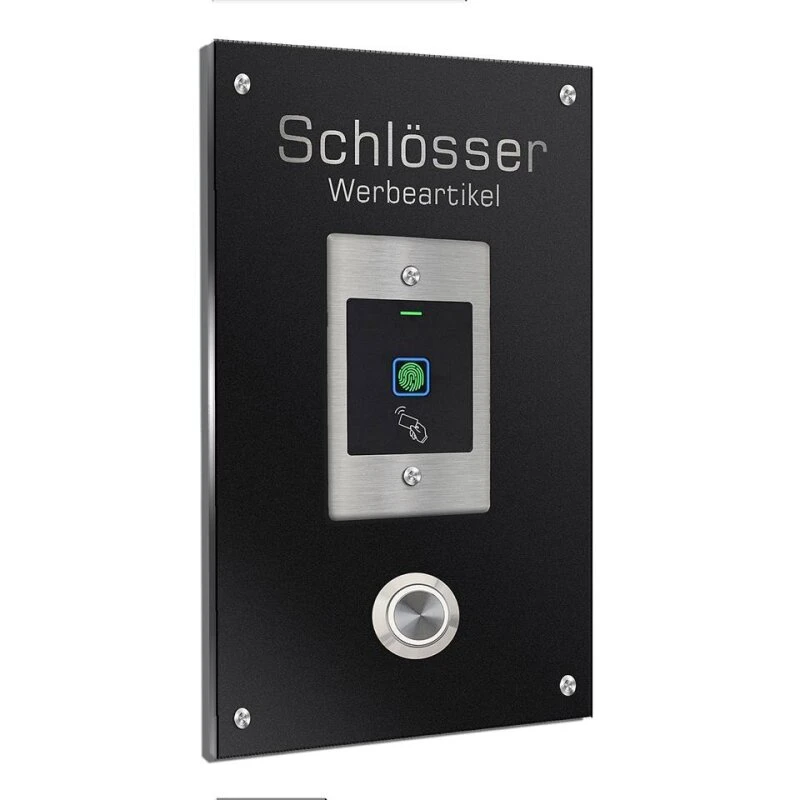 Edelstahl Türklingel Mit Fingerprint Und Transponder 120x200mm 6 Edelstahl Türklingel Mit Fingerprint Und Transponder 120x200mm – Bild 4