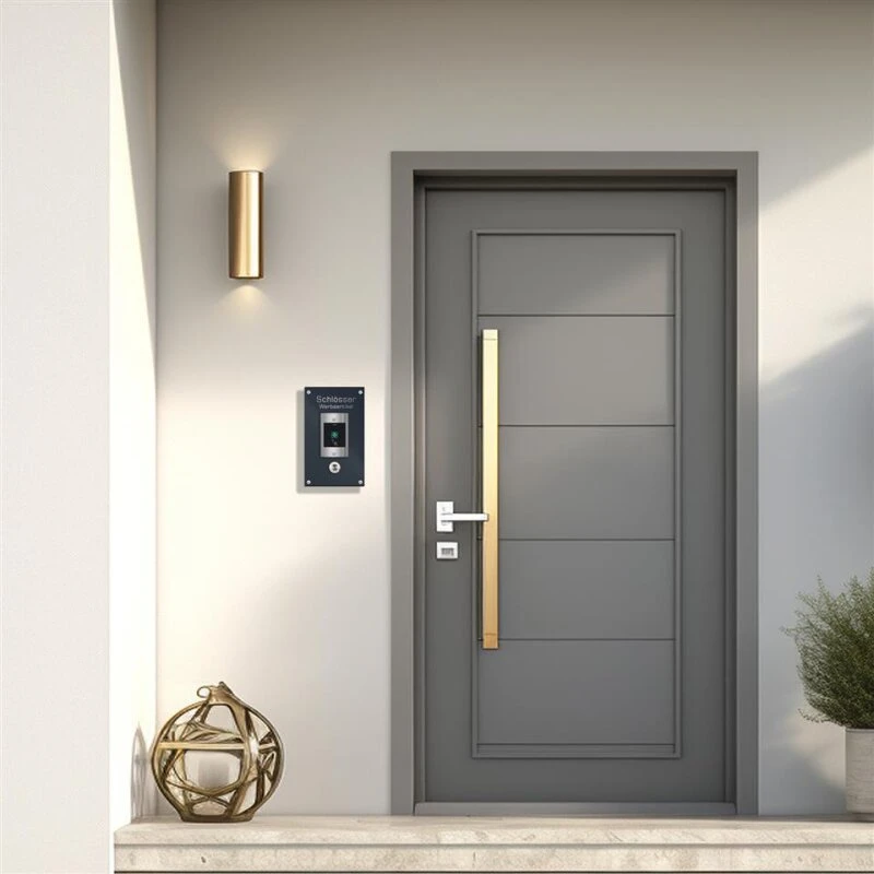 Edelstahl Türklingel Mit Fingerprint Und Transponder 120x200mm 10 Edelstahl Türklingel Mit Fingerprint Und Transponder 120x200mm – Bild 8