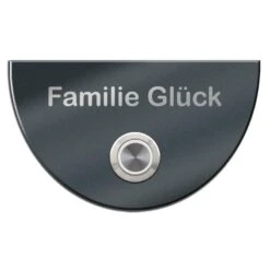Edelstahl Türklingel Mit LED Und Gravur Halbrund 9 Edelstahl Türklingel Mit LED Und Gravur Halbrund -Hochwertiger Türklingelladen edelstahl tuerklingel mit led und gravur halbrund3