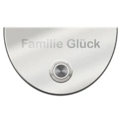Edelstahl Türklingel Mit LED Und Gravur Halbrund 11 Edelstahl Türklingel Mit LED Und Gravur Halbrund -Hochwertiger Türklingelladen edelstahl tuerklingel mit led und gravur halbrund5