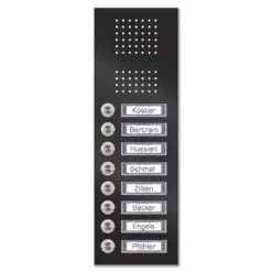 Edelstahl Unterputz Achtfamilien Türklingel 145x392mm 12 Edelstahl Unterputz Achtfamilien Türklingel 145x392mm -Hochwertiger Türklingelladen edelstahl unterputz achtfamilien tuerklingel 145x392mm4