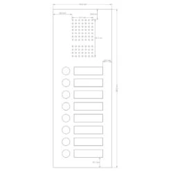 Edelstahl Unterputz Achtfamilien Türklingel 145x392mm 15 Edelstahl Unterputz Achtfamilien Türklingel 145x392mm -Hochwertiger Türklingelladen edelstahl unterputz achtfamilien tuerklingel 145x392mm7