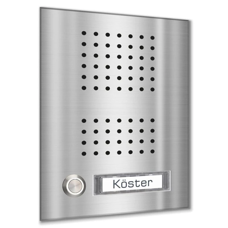 Edelstahl Unterputz Einfamilien Türklingel 145x185mm 3 Edelstahl Unterputz Einfamilien Türklingel 145x185mm