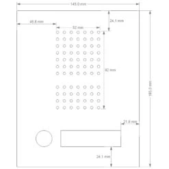 Edelstahl Unterputz Einfamilien Türklingel 145x185mm 15 Edelstahl Unterputz Einfamilien Türklingel 145x185mm -Hochwertiger Türklingelladen edelstahl unterputz einfamilien tuerklingel 145x185mm7