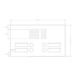 Edelstahl Unterputz Vierfamilien Türklingel Quer 305x175mm 15 Edelstahl Unterputz Vierfamilien Türklingel Quer 305x175mm -Hochwertiger Türklingelladen edelstahl unterputz vierfamilien tuerklingel quer 305x175mm7