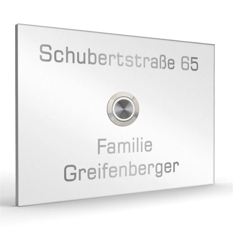 Edelstahlklingel 160x110mm Klingelplatte 6 Edelstahlklingel 160x110mm Klingelplatte – Bild 4