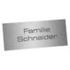 Edelstahlschild 100x40mm Typ 1 1 Edelstahlschild 100x40mm Typ 1 -Hochwertiger Türklingelladen edelstahlschild 100x40mm typ 1
