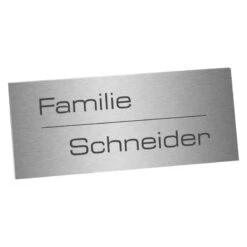 Edelstahlschild 100x40mm Typ 3